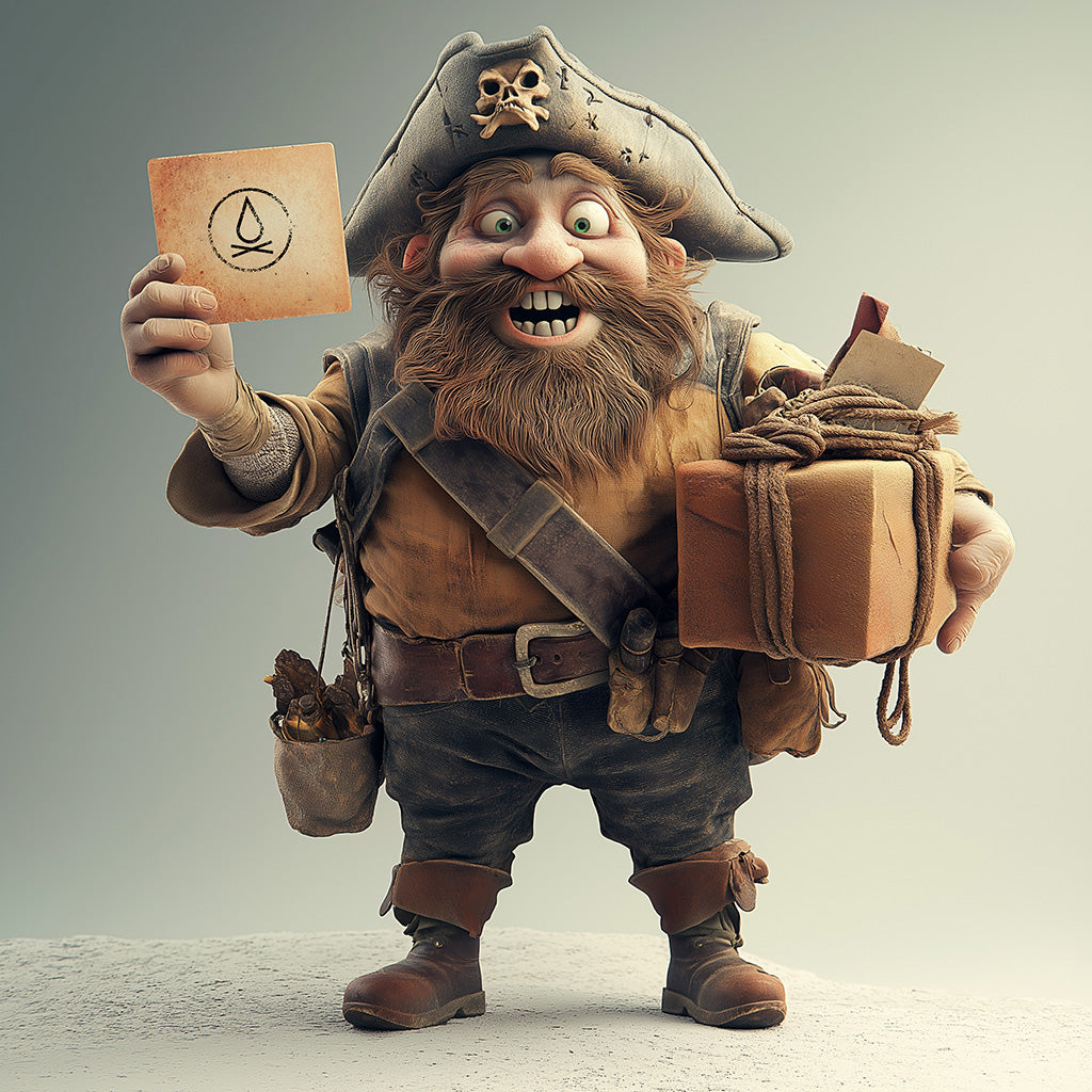 Pirate gift card